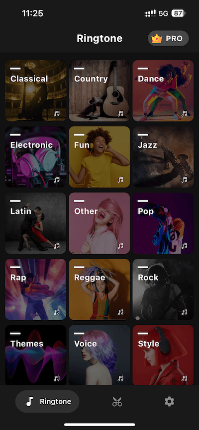 Maker Ringtones Interface
